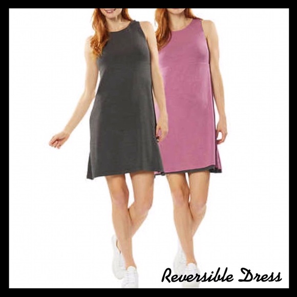 32 Degrees Dresses & Skirts - 32 DEGREES Reversible Dress
For 2 Looks In 1 Heather Scarlet & Heather Charcoal